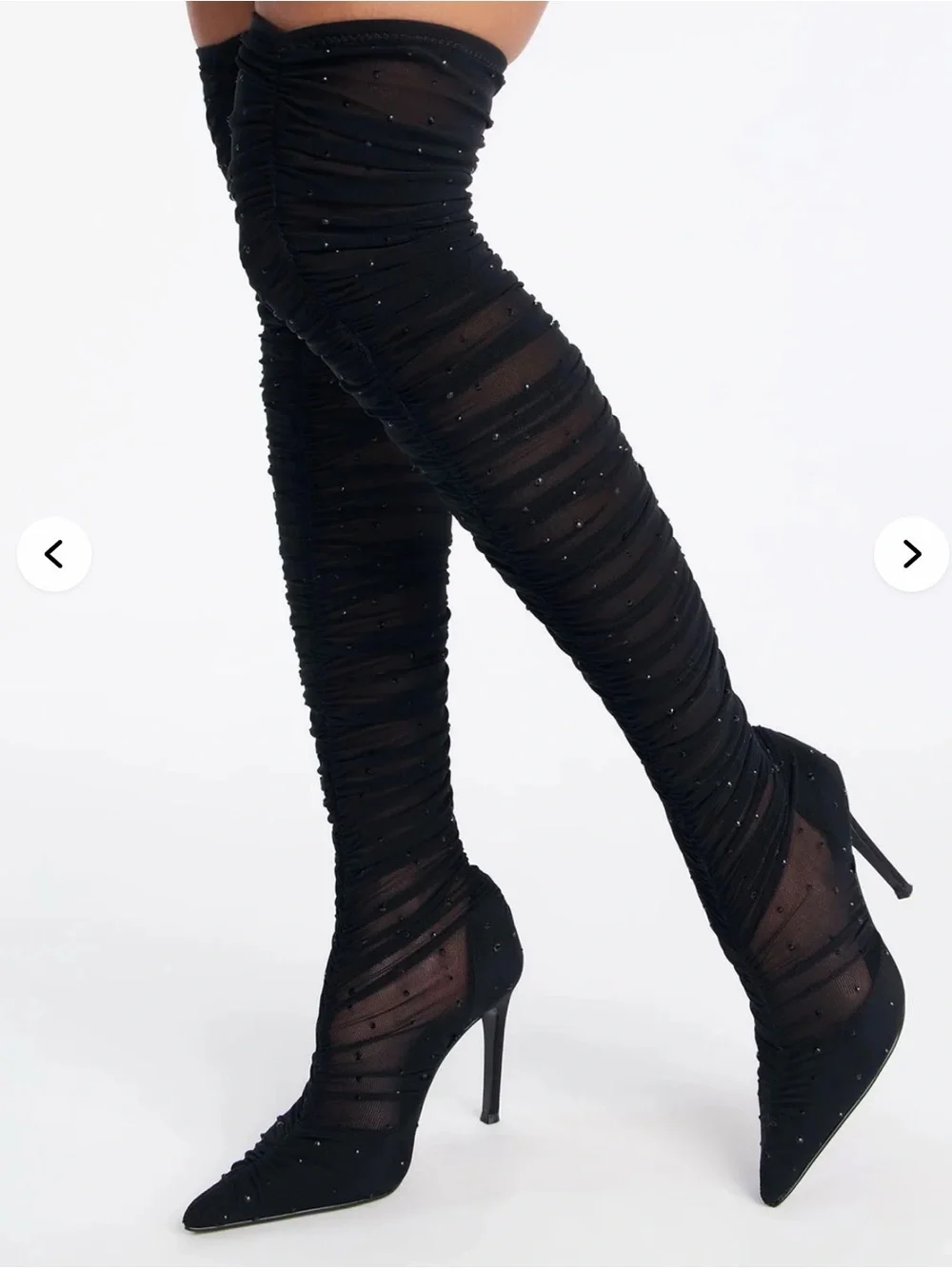 Steve Madden Rashida Black Over-the-Knee Stiletto Boots